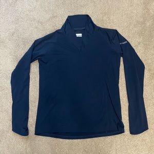 Columbia PFG Navy Blue Long Sleeve Top Size L